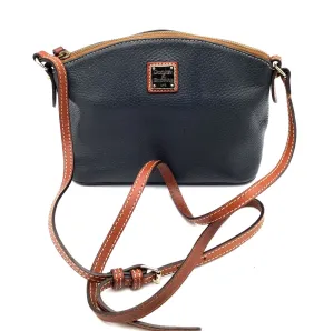 Authentic Dooney & Bourke Dark Gray Brown Luxury Crossbody Bag - COA Included
