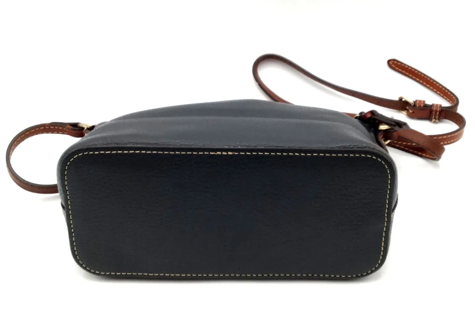 Authentic Dooney & Bourke Dark Gray Brown Luxury Crossbody Bag - COA Included
