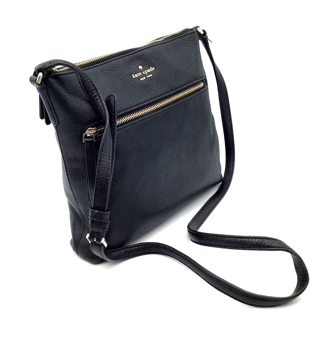 Authentic Kate Spade New York Women's Black Luxury Crossbody Bag - COA Included
