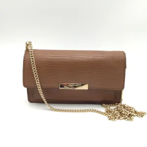 Authentic Michael Kors Brown Leather Luxury Crossbody Bag - COA Included