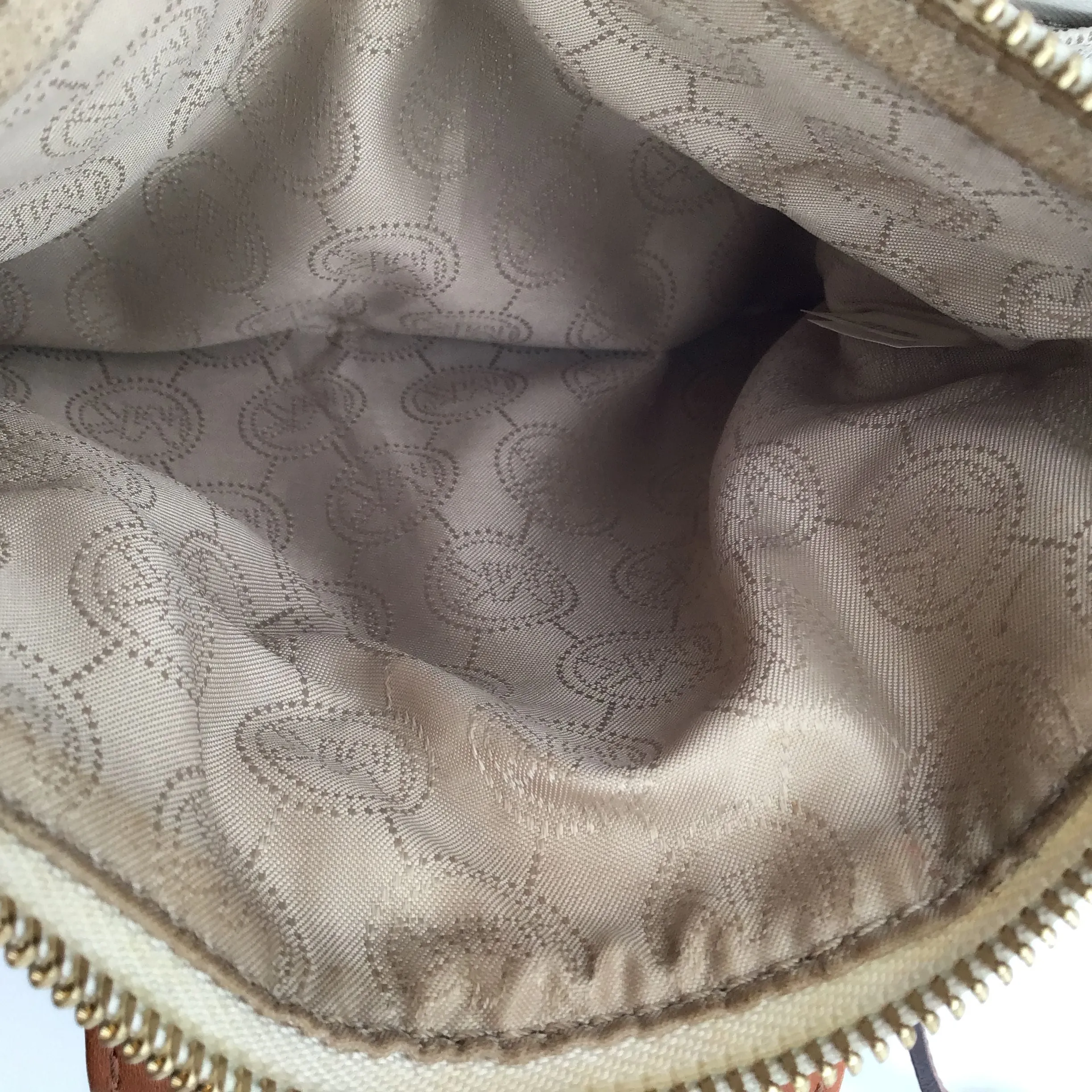 Authentic Michael Kors Women's Beige Brown Luxury Crossbody Bag - COA Included