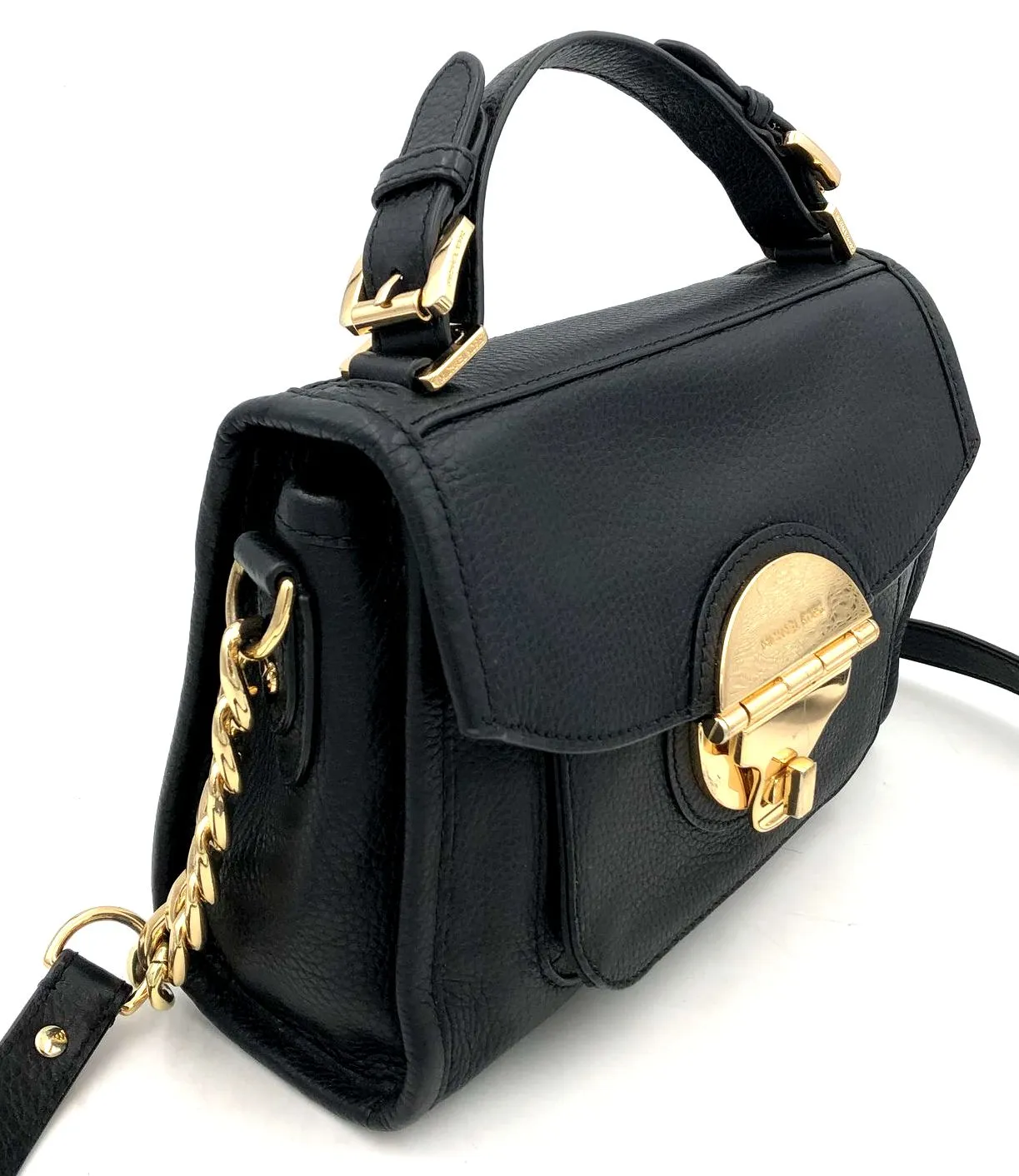 Authentic Michael Kors Women's Black Luxury Leather Crossbody Bag - COA Included