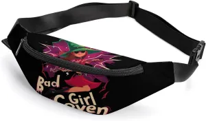 Bad Girl Crossbody Fanny Pack Waist Packs Adjustable Shoulder Bags Sling Bag for Hiking Running Cycling