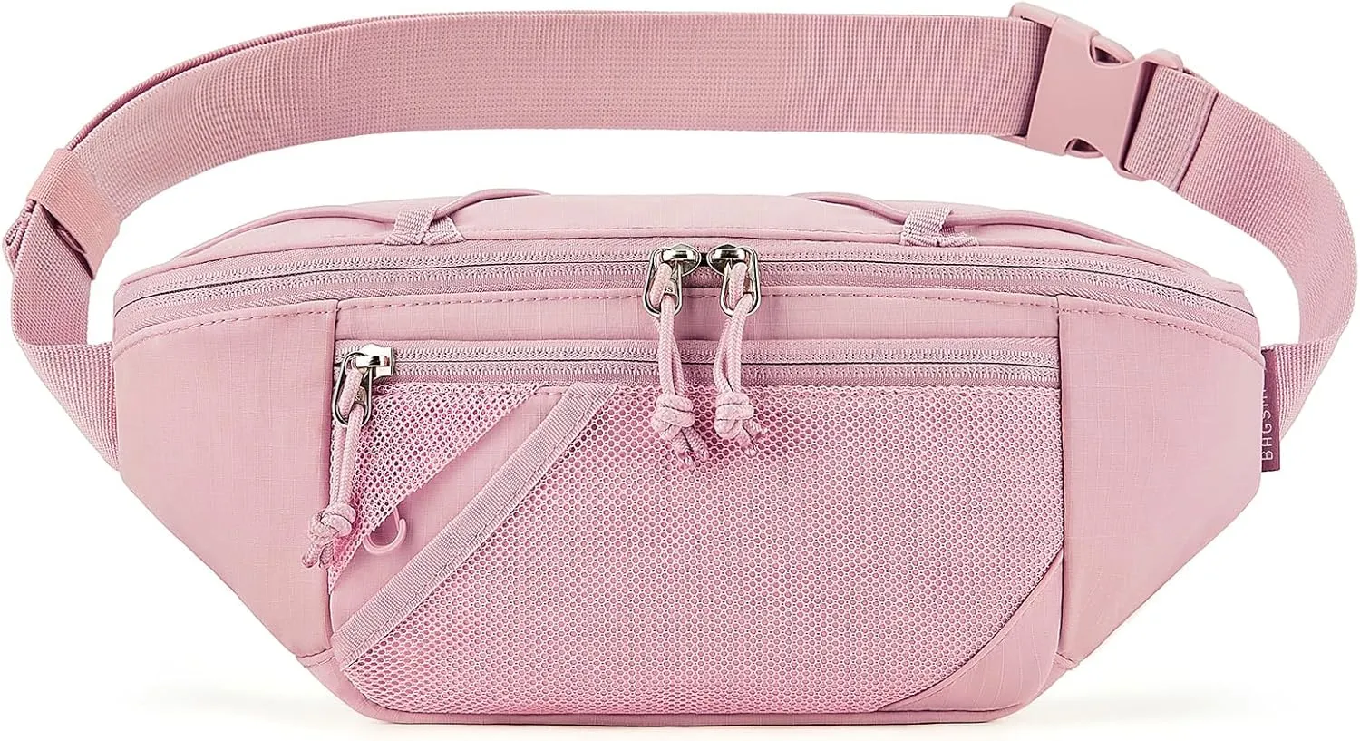 BAGSMART Fanny Packs for Women Belt Bag with Adjustable Strap Crossbody Waist Bag Pack for Running Hiking Workout Travel, Blush Pink