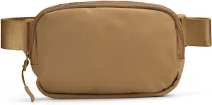Belt Bag, Fashion Fanny Packs Dupes, Mini Crossbody Everywhere Belt Bag with Adjustable Strap, Small Waist Pouch for Workout Running Traveling Hiking Brown