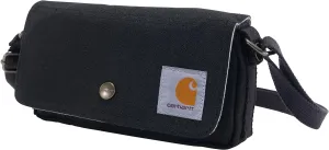Carhartt Crossbody Horizontal Bag, Carries as a Crossbody or Waist Pack with Removable Strap, Black