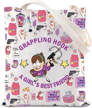 Cartoon Lover Tote Bag Mystery Shack Gift Magic Kingd*m Holiday Trip Gift Animated Falls Shoulder Bags