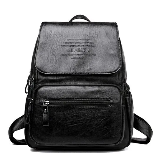 Christmas Gift New 2020 Winter Women Backpack High Quality Leather Women Bag Large Capacity Backpacks Travel Bags Fashion School Bags For Girls