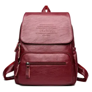 Christmas Gift New 2020 Winter Women Backpack High Quality Leather Women Bag Large Capacity Backpacks Travel Bags Fashion School Bags For Girls