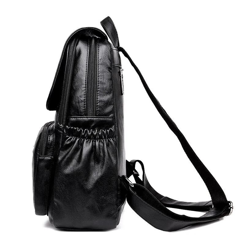Christmas Gift New 2020 Winter Women Backpack High Quality Leather Women Bag Large Capacity Backpacks Travel Bags Fashion School Bags For Girls