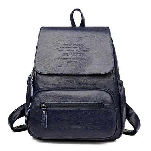 Christmas Gift New 2020 Winter Women Backpack High Quality Leather Women Bag Large Capacity Backpacks Travel Bags Fashion School Bags For Girls