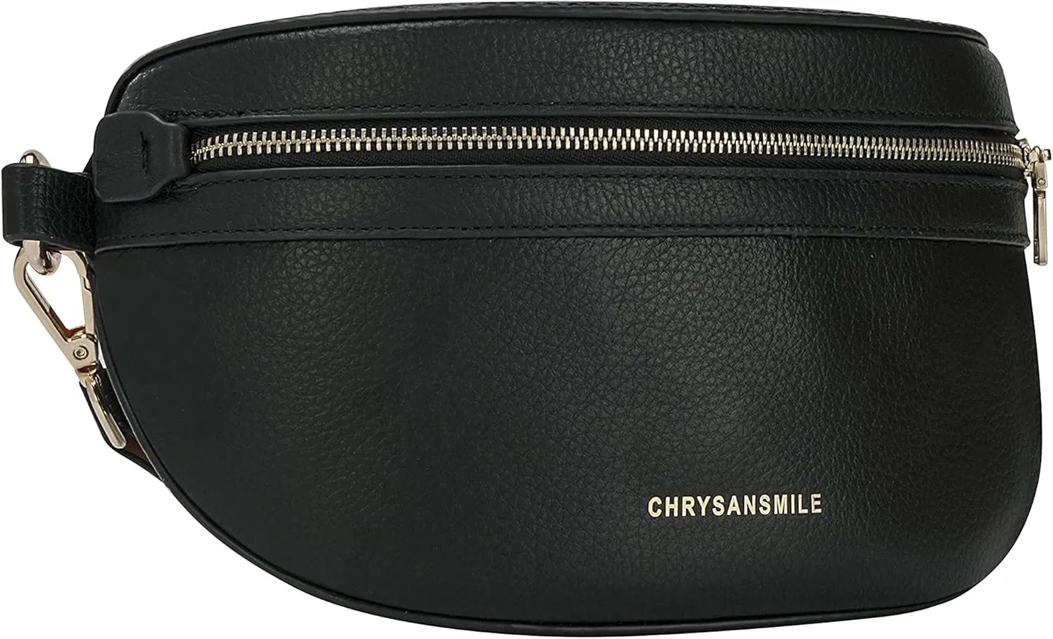 Chrysansmile Genuine Leather Belt Bag Crossbody Fanny Packs for Women Men Black Fashion Waist Packs