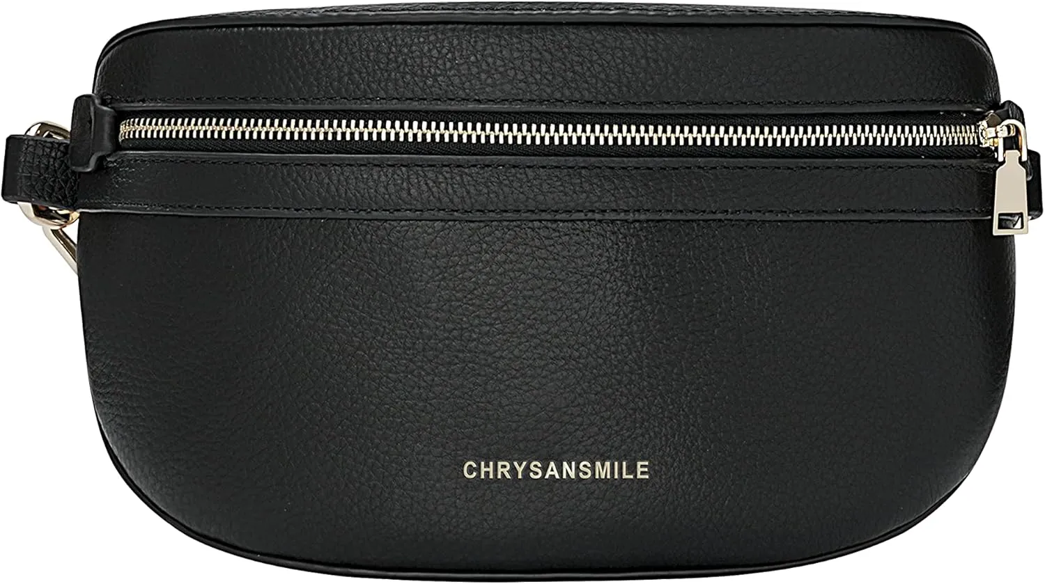 Chrysansmile Genuine Leather Belt Bag Crossbody Fanny Packs for Women Men Black Fashion Waist Packs