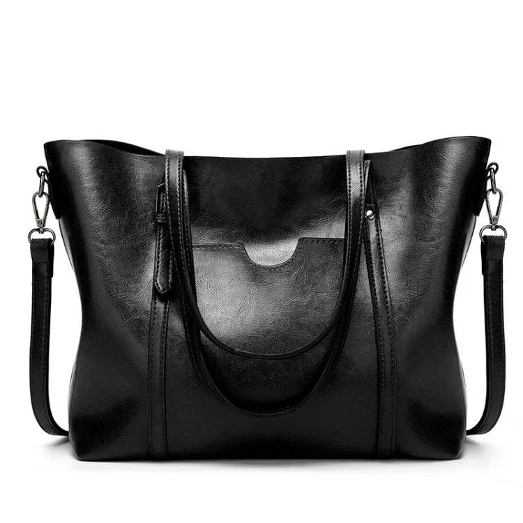Fashionable All-Purpose 888-G9 Oil Wax Leather Tote Bag