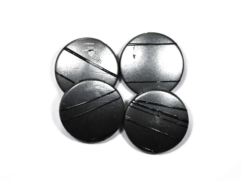 Gray Circular Acrylic Stones