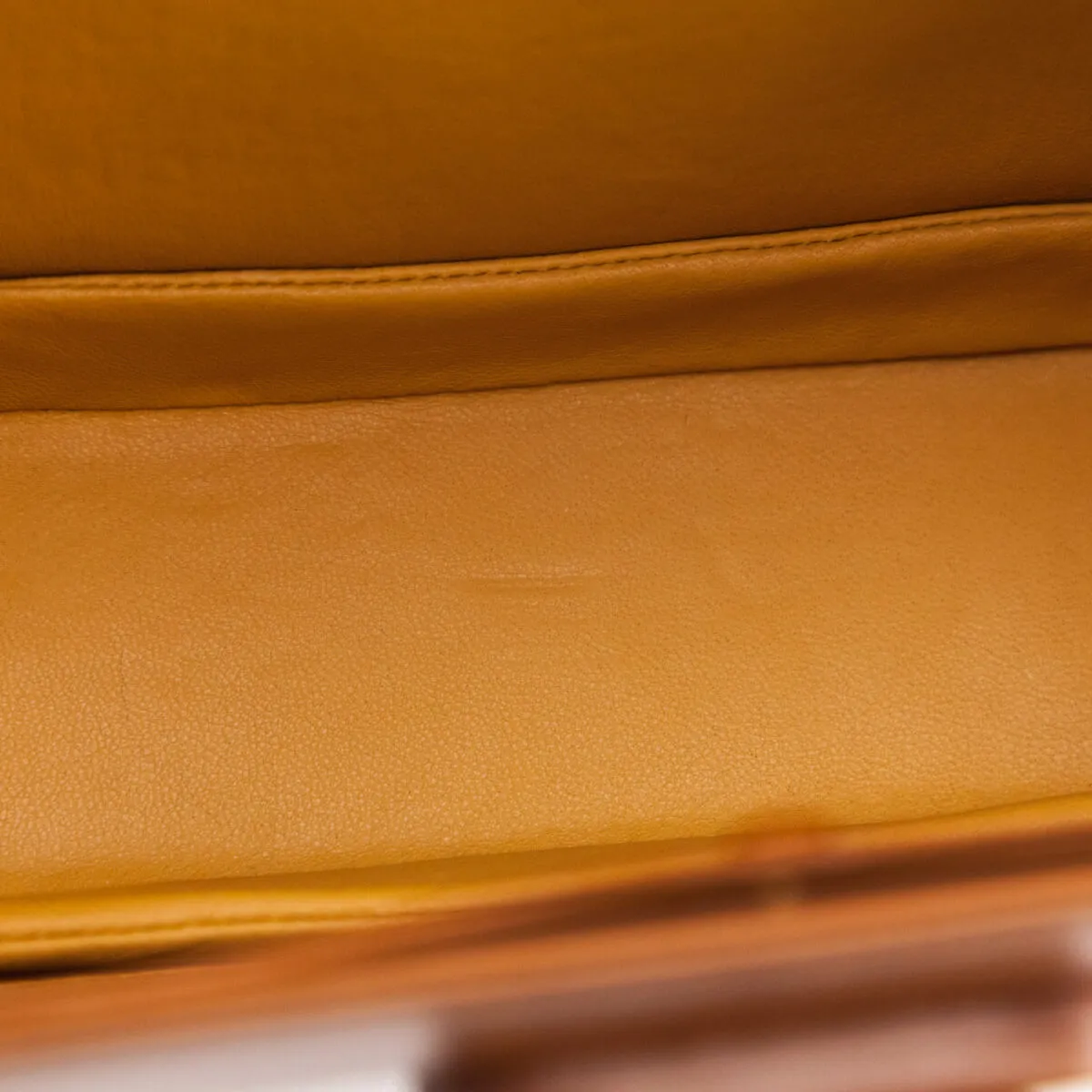 Gucci Cognac Box Calfskin Medium Bamboo Vintage Top Handle Bag