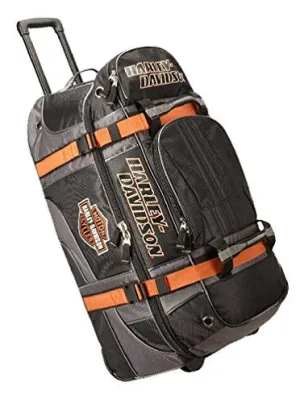 Harley-Davidson Bar & Shield Logo 33" XLG Wheeling Duffel Bag 99410-BLACK
