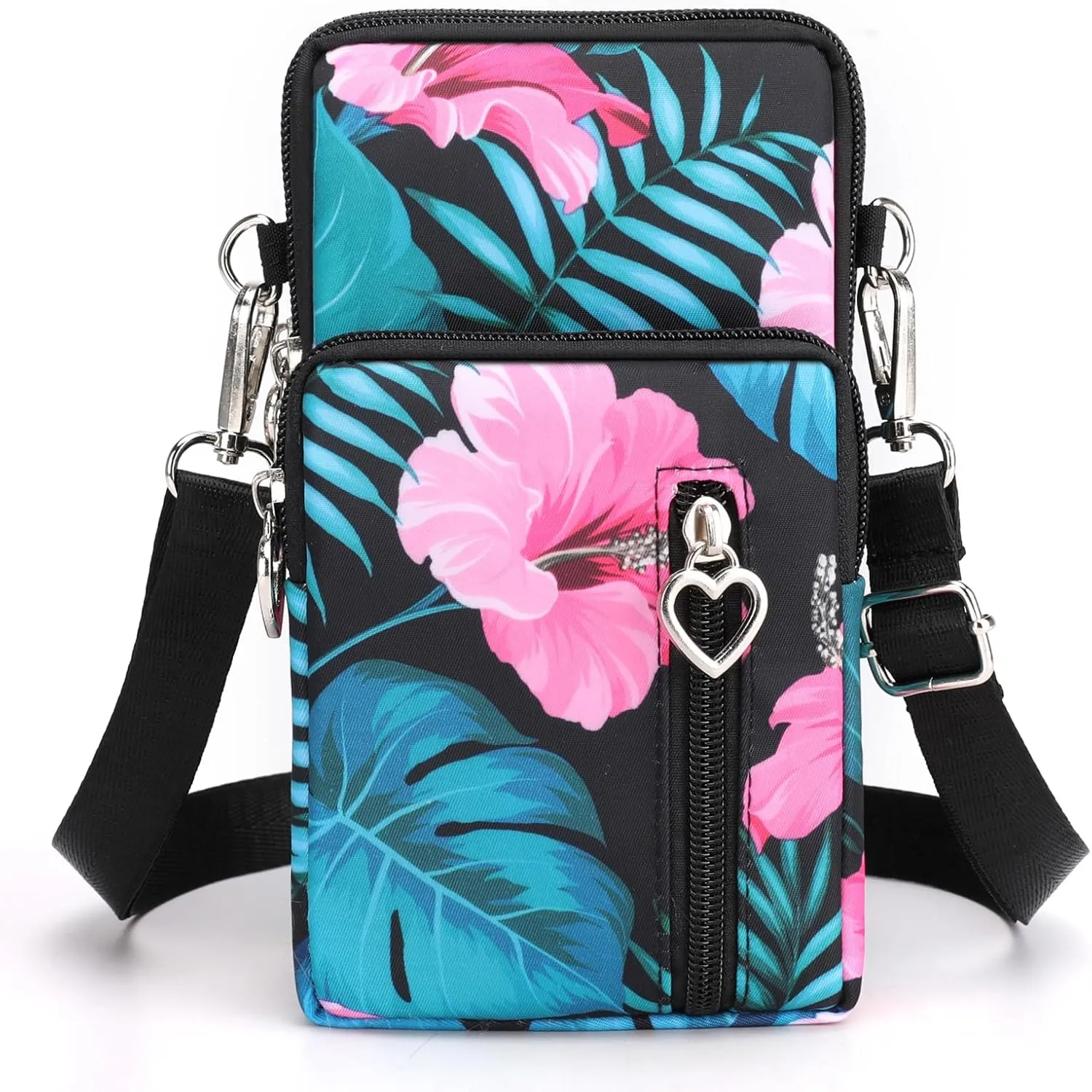 JANKS Small Crossbody Bag for Women - Mini Phone Purses with Crossbody Strap and Wallet - Nylon Arm Bag