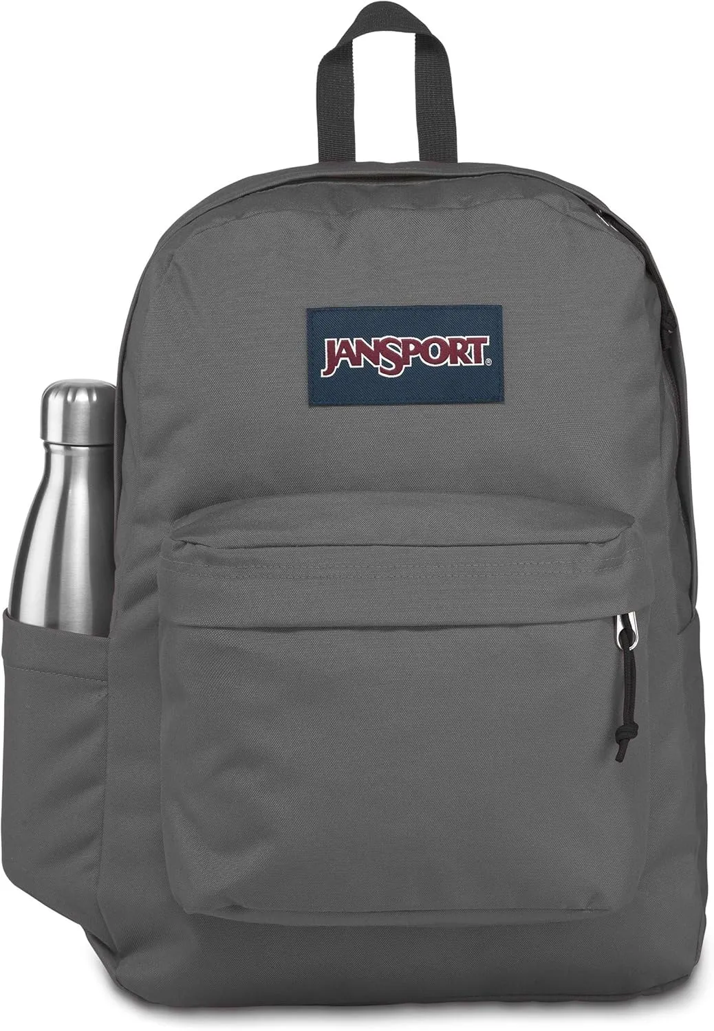 JanSport SuperBreak One Backpacks - Durable, Lightweight Bag with 1 Main Compartment, Front Utility Pocket with Built-in Organizer - Premium Backpack, Deep Grey