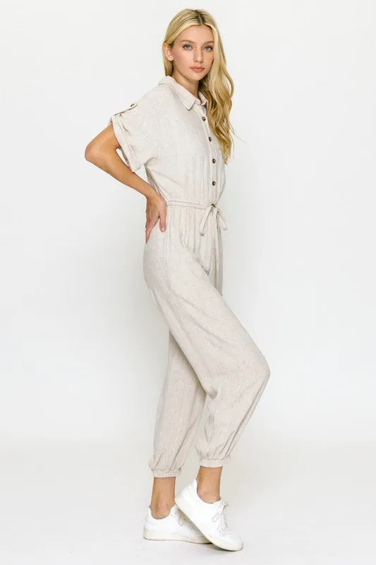 Juliette's Button Up Jumpsuit