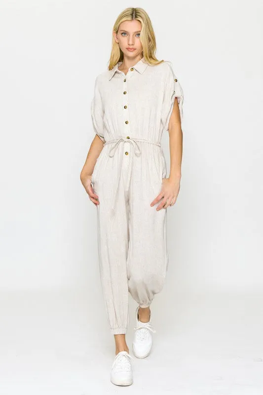 Juliette's Button Up Jumpsuit