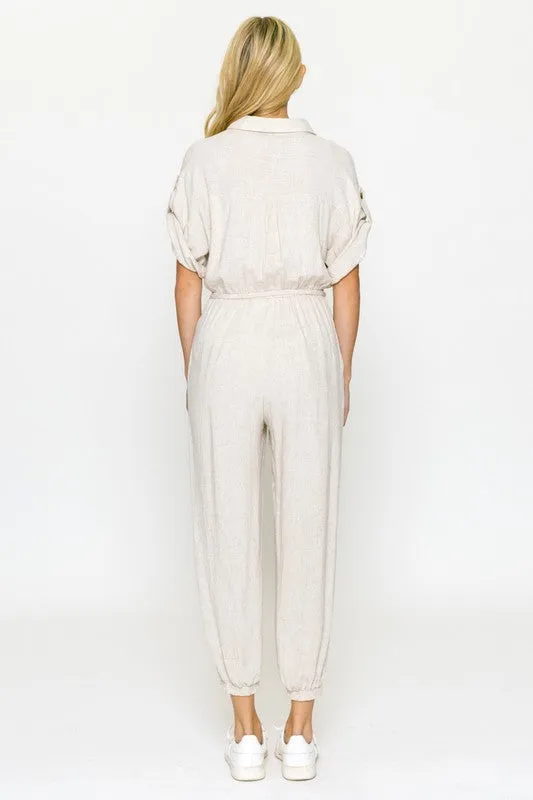 Juliette's Button Up Jumpsuit