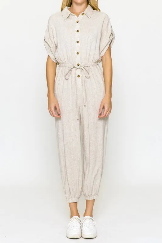 Juliette's Button Up Jumpsuit