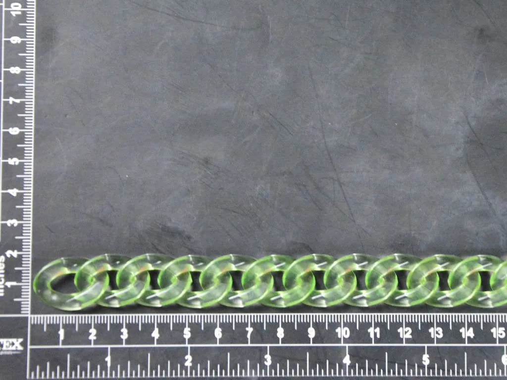Light Green Circular Acrylic Chains