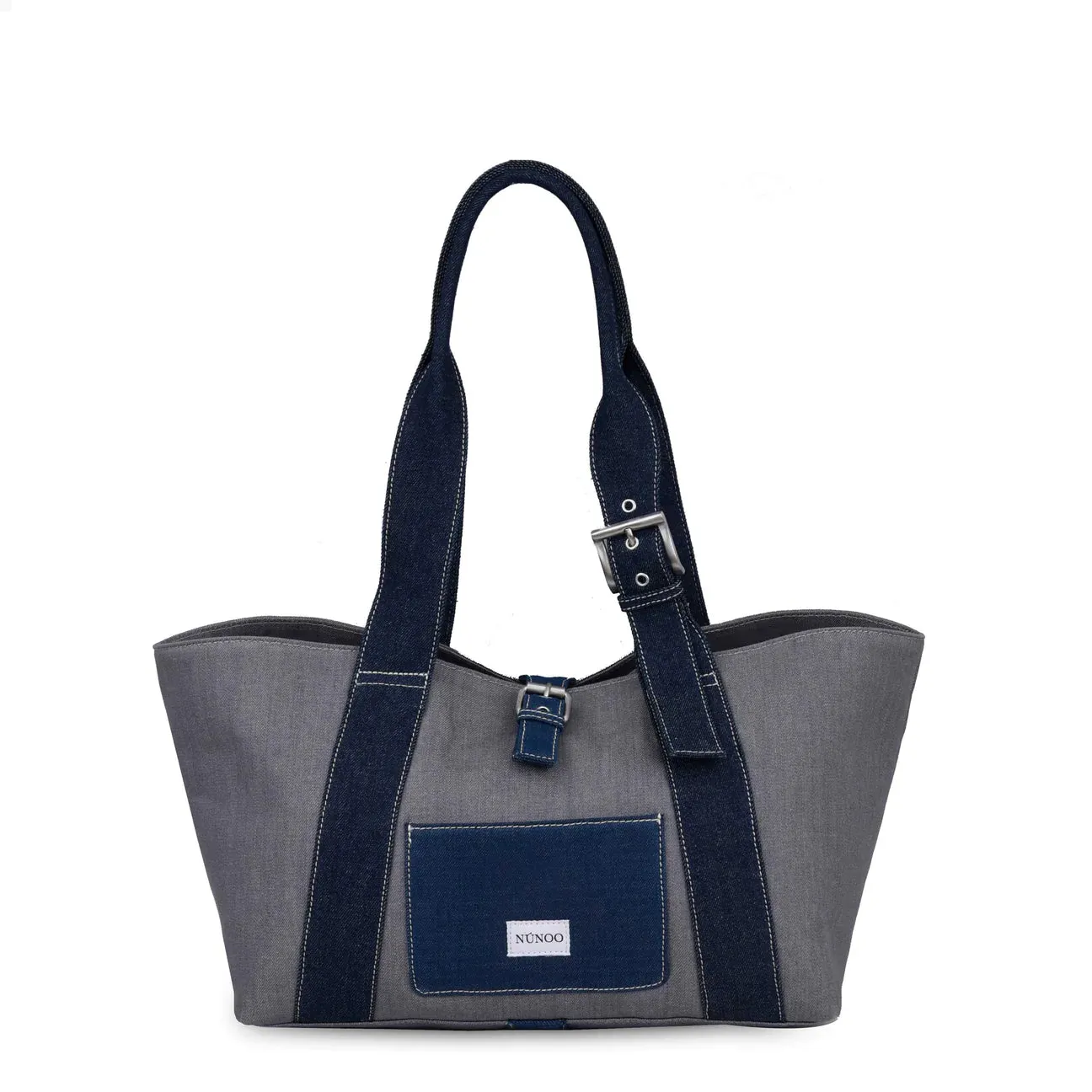 Maxi Shopper Denim Grey Mix