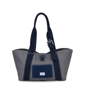 Maxi Shopper Denim Grey Mix