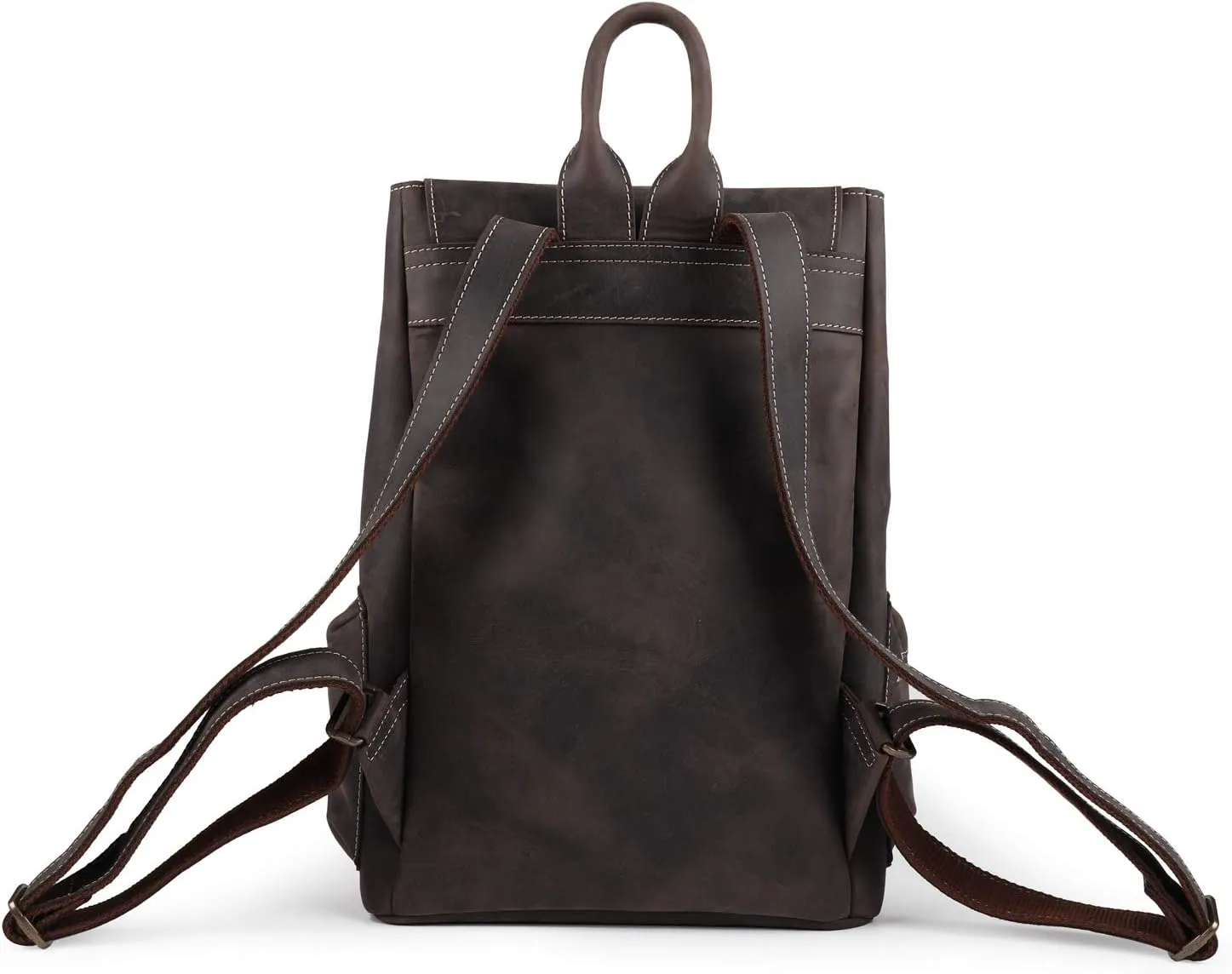 MegaGear Valley Leather Backpack, Chestnut, Large
