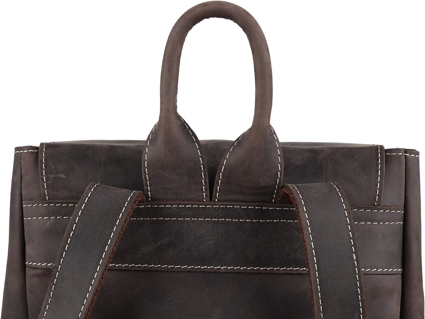 MegaGear Valley Leather Backpack, Chestnut, Large