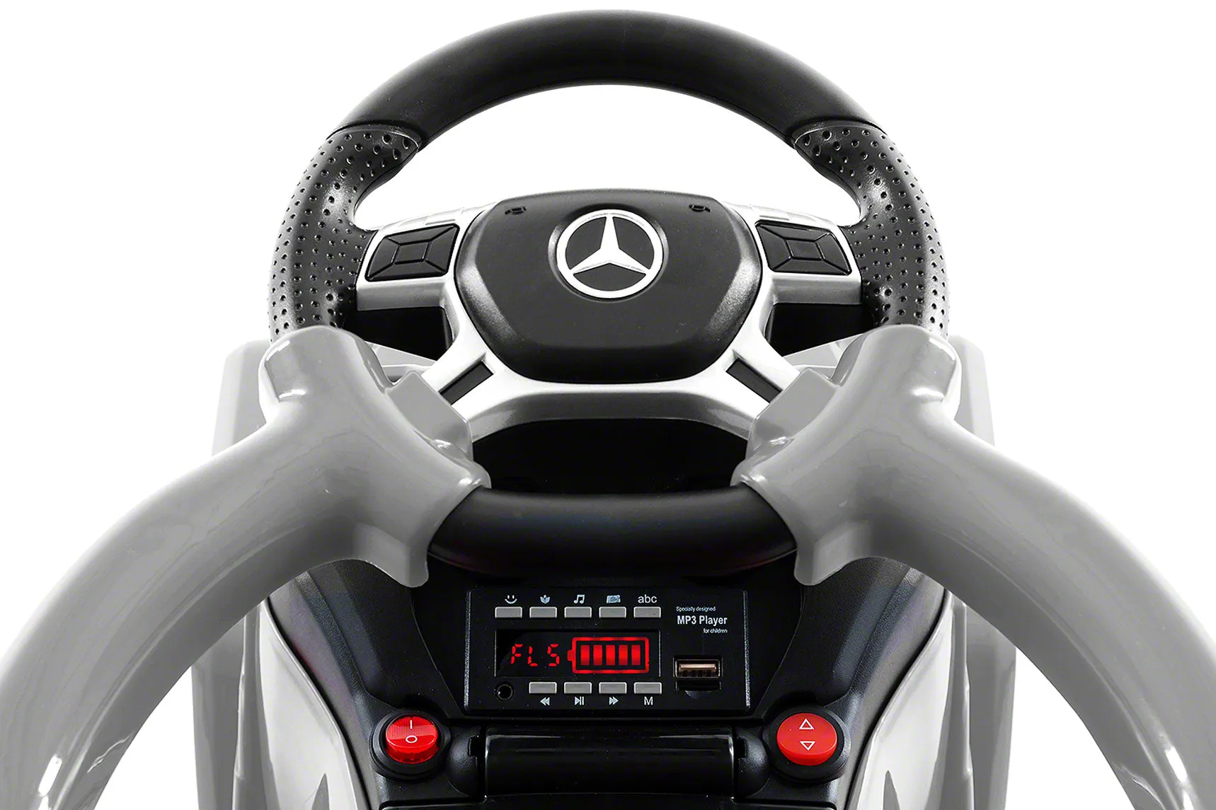 Mercedes G63 AMG 6x6 Children Electric Ride On Convertible Push and Foot to Floor Car | Gray