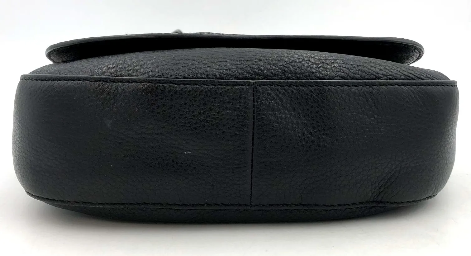 Michael Kors 'Elyse' Black Pebbled Leather Crossbody Bag w/ Gold Accents ( COA)