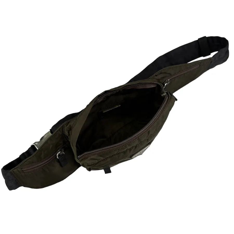 PRADA OLIVE GREEN BELT BAG 018390