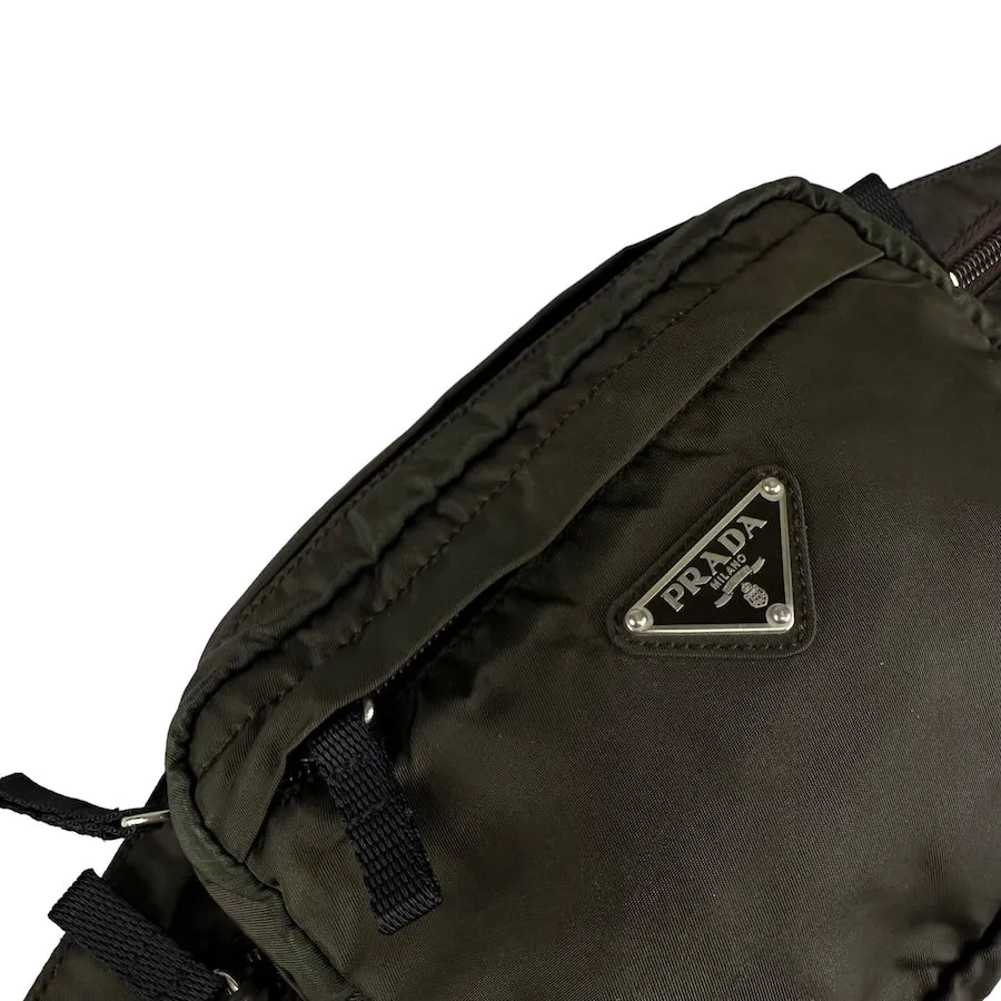 PRADA OLIVE GREEN BELT BAG 018390