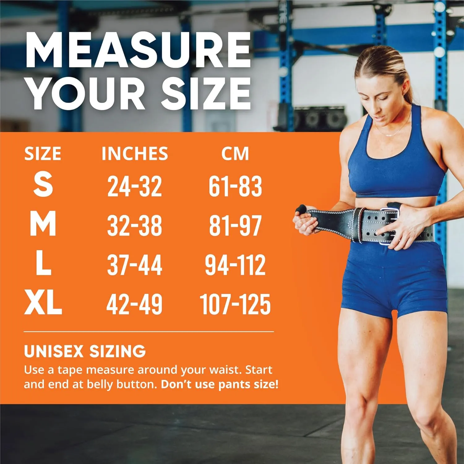 ProFitness Weight Lifting Belt - Premium 4" Wide Functional Fitness Belt for Men & Women - Squat & Deadlift Support