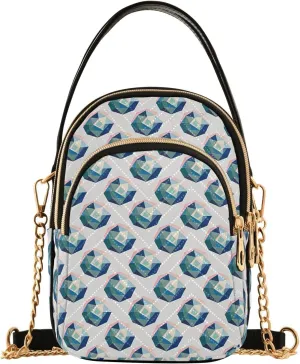 Quilted Shoulder Bag for Women with Chain Strap Leather Handle