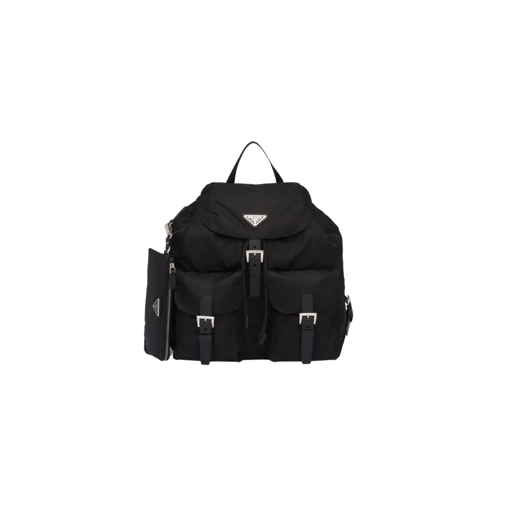 Re-Nylon medium backpack with pouch