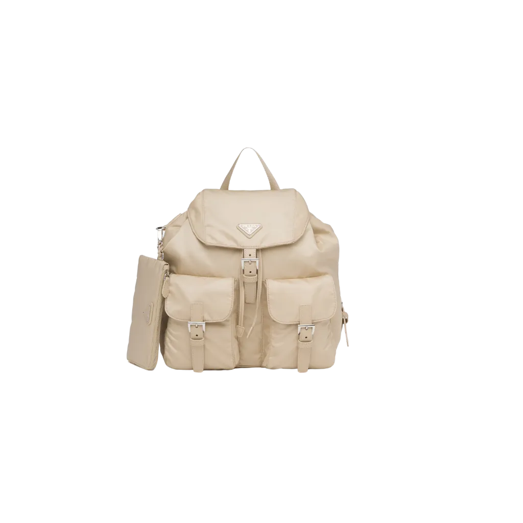 Re-Nylon medium backpack with pouch