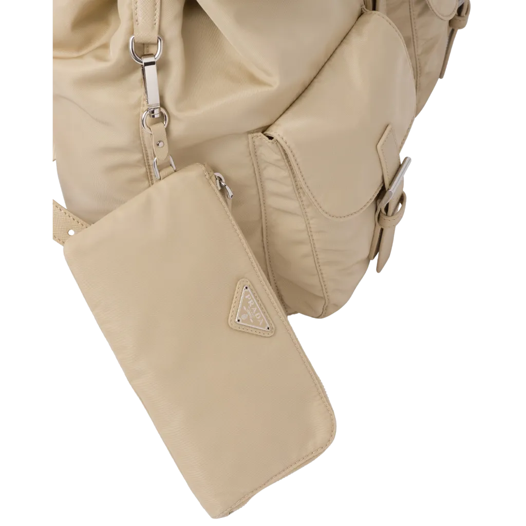 Re-Nylon medium backpack with pouch