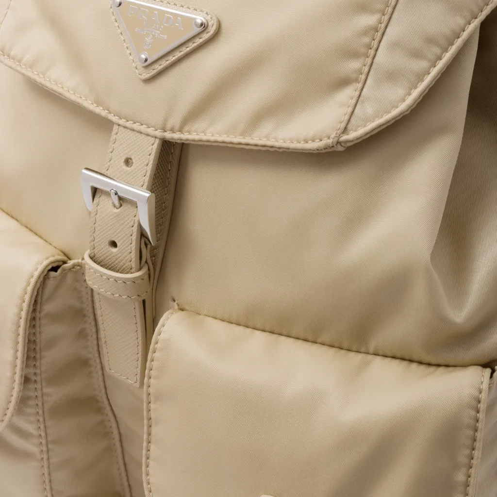 Re-Nylon medium backpack with pouch