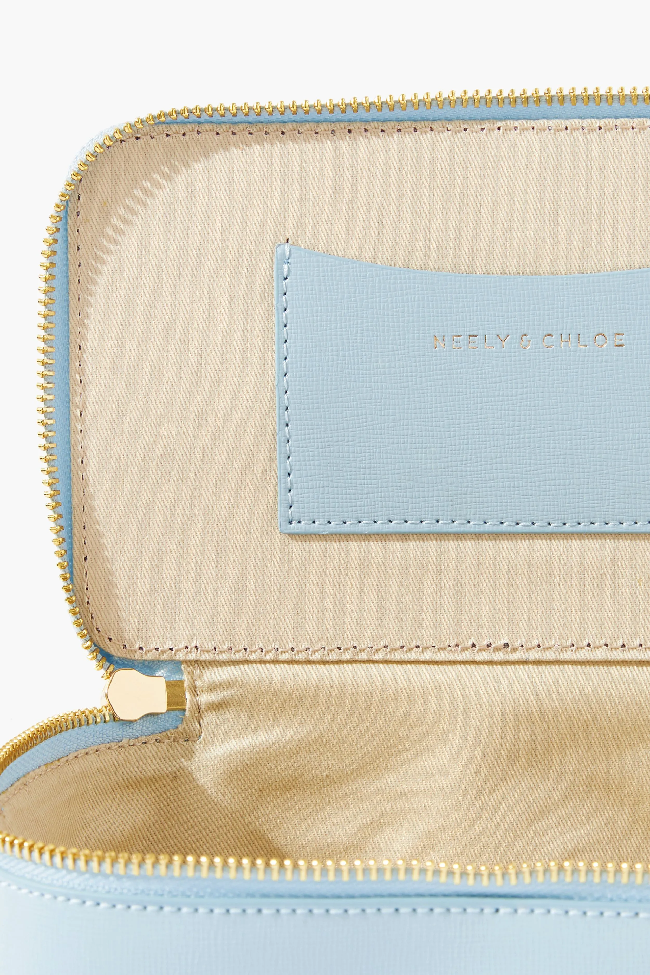 Saffiano Leather Small Vanity Case