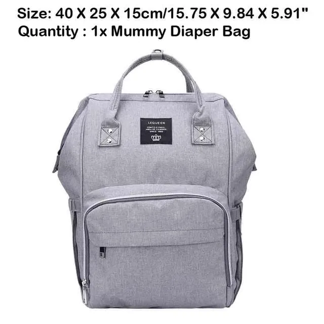 Sidiou Group Maternity Waterproof Nappy Handbag USB Port Travel Mummy Nursing Backpacks