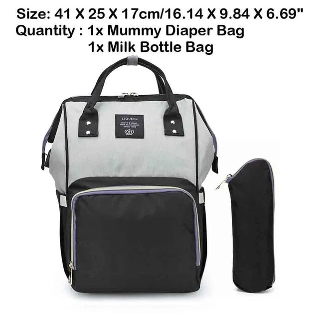 Sidiou Group Maternity Waterproof Nappy Handbag USB Port Travel Mummy Nursing Backpacks