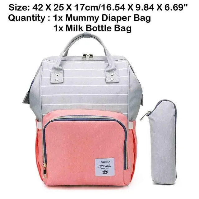 Sidiou Group Maternity Waterproof Nappy Handbag USB Port Travel Mummy Nursing Backpacks
