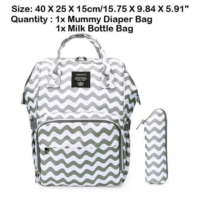 Sidiou Group Maternity Waterproof Nappy Handbag USB Port Travel Mummy Nursing Backpacks