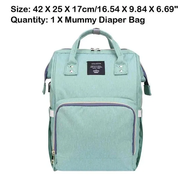 Sidiou Group Maternity Waterproof Nappy Handbag USB Port Travel Mummy Nursing Backpacks