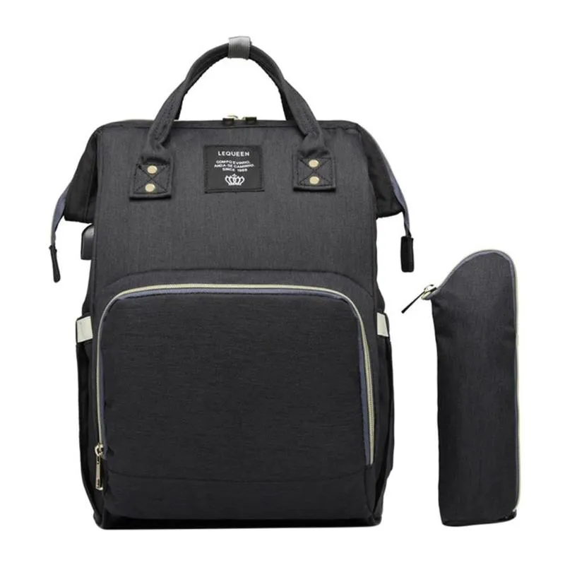 Sidiou Group Maternity Waterproof Nappy Handbag USB Port Travel Mummy Nursing Backpacks