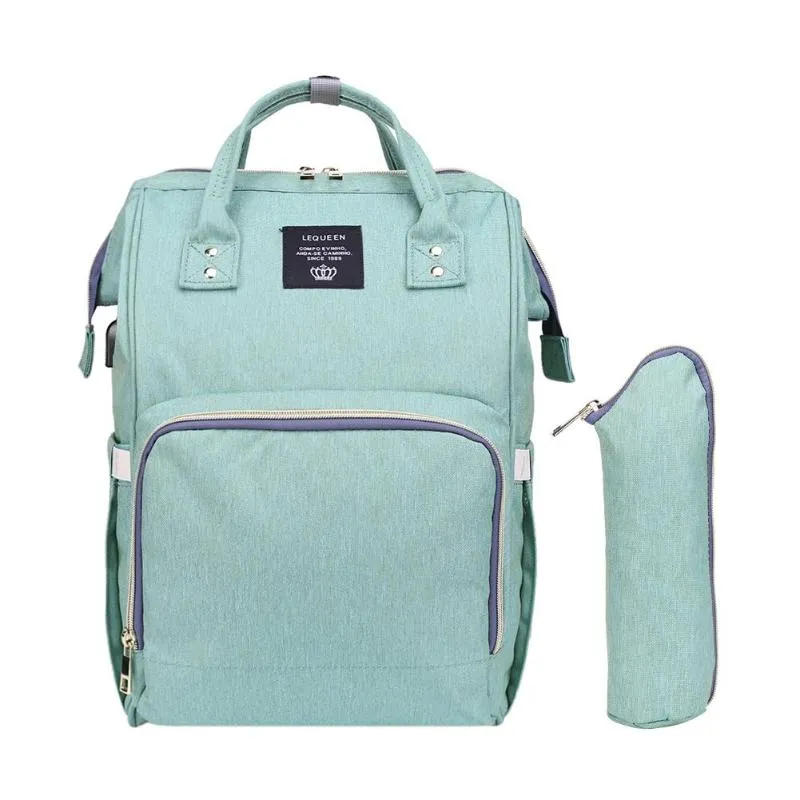Sidiou Group Maternity Waterproof Nappy Handbag USB Port Travel Mummy Nursing Backpacks